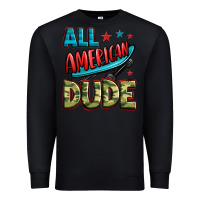 Black all american dude Premium Sweatshirt - Zillion Design Studio