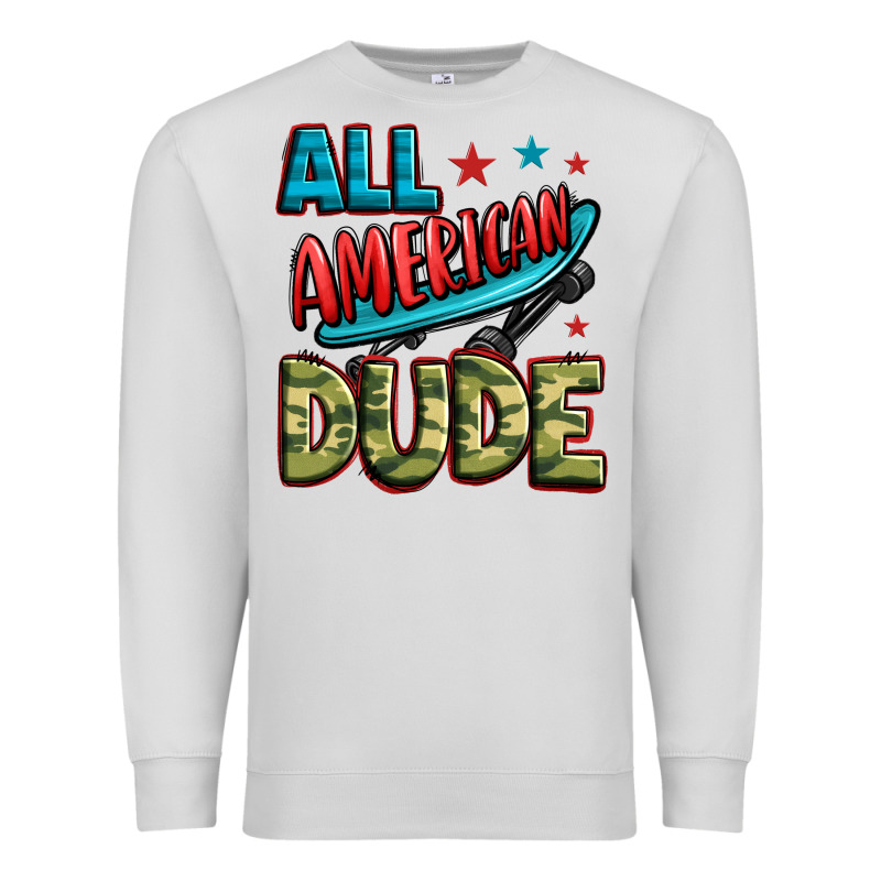 All American Dude Premium Sweatshirt by Zillion Design Studio | Teevron