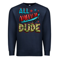 Navy all american dude Premium Sweatshirt - Zillion Design Studio