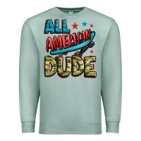 Seafoam all american dude Premium Sweatshirt - Zillion Design Studio