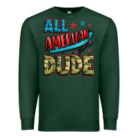 Sports Green all american dude Premium Sweatshirt - Zillion Design Studio