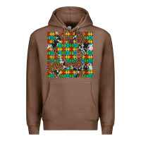Chestnut western autism seamless pattern Premium Hoodie - Artiststas