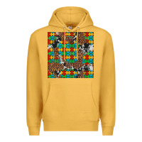 Mustard western autism seamless pattern Premium Hoodie - Artiststas