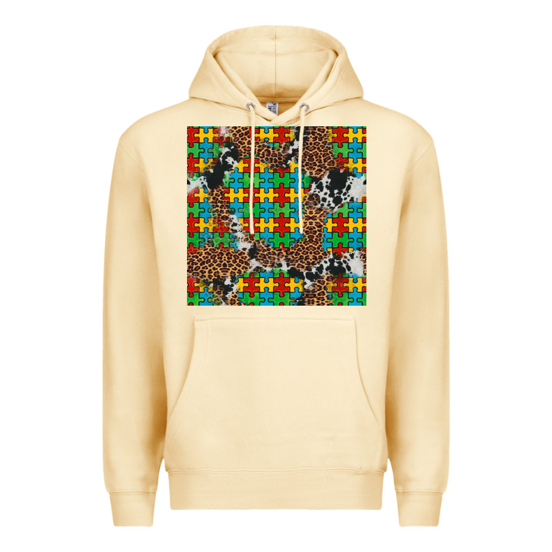 Western Autism Seamless Pattern Premium Hoodie by Artiststas | Teevron