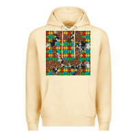 Pina Colada western autism seamless pattern Premium Hoodie - Artiststas