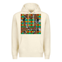 Sandshell western autism seamless pattern Premium Hoodie - Artiststas