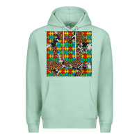 Seafoam western autism seamless pattern Premium Hoodie - Artiststas