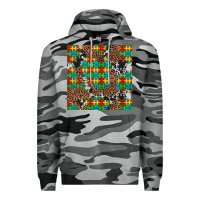 Slate Camo western autism seamless pattern Premium Hoodie - Artiststas