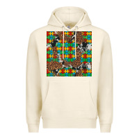 Tofu western autism seamless pattern Premium Hoodie - Artiststas