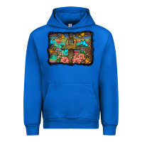 Cobalt wooden cross background Urban Hoodie - BarkalooDesign