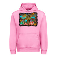 Fuchsia Pink wooden cross background Urban Hoodie - BarkalooDesign