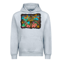 Heather Grey wooden cross background Urban Hoodie - BarkalooDesign