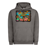 Pigment Tornado wooden cross background Urban Hoodie - BarkalooDesign