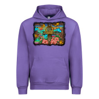 Tulip wooden cross background Urban Hoodie - BarkalooDesign