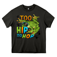 Asphalt too hip to hop frog Heavy Core Tee - LillyAllenDesigns