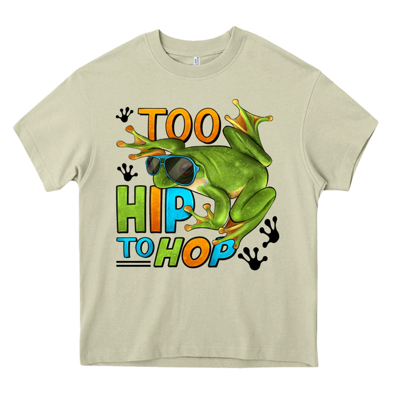 Too Hip To Hop Frog Heavy Core Tee by LillyAllenDesigns | Teevron