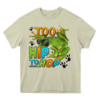 Mossy too hip to hop frog Heavy Core Tee - LillyAllenDesigns