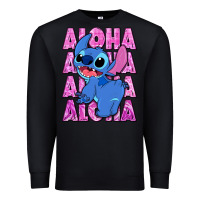 Black aloha stitch Premium Sweatshirt - Zillion Design Studio