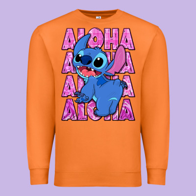 Aloha Stitch Premium Sweatshirt Designed By Zillion Design Studio