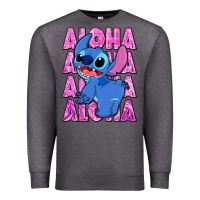 Charcoal Heather aloha stitch Premium Sweatshirt - Zillion Design Studio