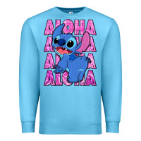 Ocean Blue aloha stitch Premium Sweatshirt - Zillion Design Studio