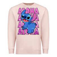 Pale Pink aloha stitch Premium Sweatshirt - Zillion Design Studio