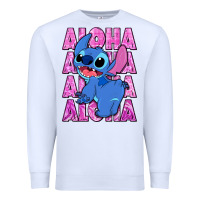 White aloha stitch Premium Sweatshirt - Zillion Design Studio