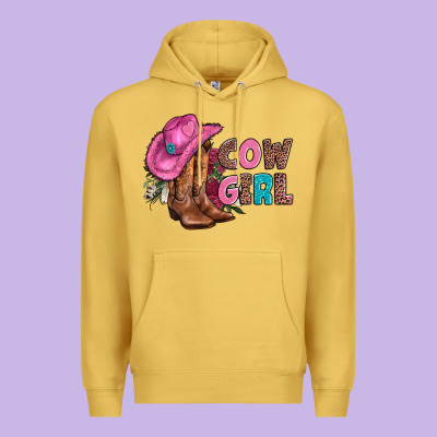 Valentine Day Boots Hat And Roses Premium Hoodie Designed By Adodesignshop
