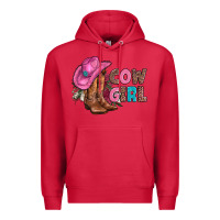Cardinal valentine day boots hat and roses Premium Hoodie - AdoDesignShop