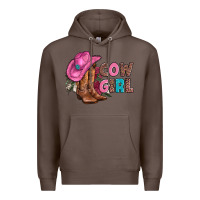 Coffee valentine day boots hat and roses Premium Hoodie - AdoDesignShop