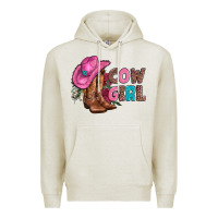 Oatmeal Heather valentine day boots hat and roses Premium Hoodie - AdoDesignShop