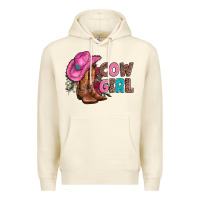 Sandshell valentine day boots hat and roses Premium Hoodie - AdoDesignShop