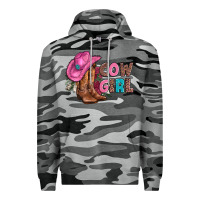 Slate Camo valentine day boots hat and roses Premium Hoodie - AdoDesignShop