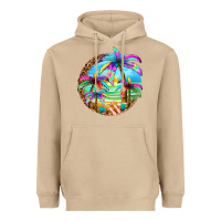 Mushroom summer colorful palms Heavyweight Hoodie - texasbilliewilder