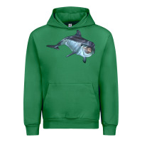 Emerald bottlenose dolphin Urban Hoodie - LillyAllenDesigns