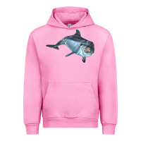 Fuchsia Pink bottlenose dolphin Urban Hoodie - LillyAllenDesigns