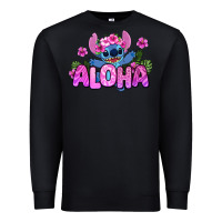 Black aloha summer stitch Premium Sweatshirt - Zillion Design Studio