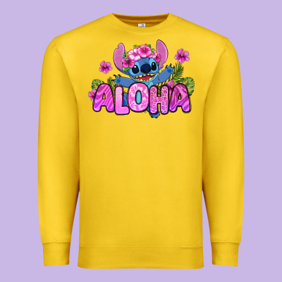 Aloha Summer Stitch Premium Sweatshirt Designed By Zillion Design Studio