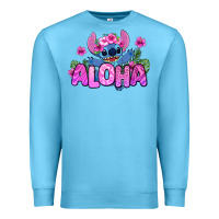 Ocean Blue aloha summer stitch Premium Sweatshirt - Zillion Design Studio