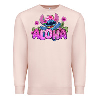 Pale Pink aloha summer stitch Premium Sweatshirt - Zillion Design Studio