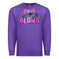 Purple aloha summer stitch Premium Sweatshirt - Zillion Design Studio