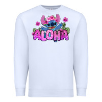 White aloha summer stitch Premium Sweatshirt - Zillion Design Studio