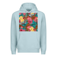 Blue Mist hatched egg easter chicks seamless pattern Premium Hoodie - Artiststas