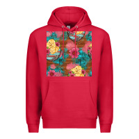 Cardinal hatched egg easter chicks seamless pattern Premium Hoodie - Artiststas