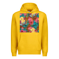 Lemon hatched egg easter chicks seamless pattern Premium Hoodie - Artiststas