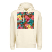Sandshell hatched egg easter chicks seamless pattern Premium Hoodie - Artiststas