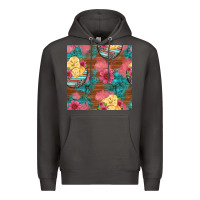 Smoke hatched egg easter chicks seamless pattern Premium Hoodie - Artiststas
