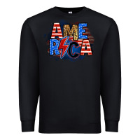 Black america lightning bolt Premium Sweatshirt - Zillion Design Studio