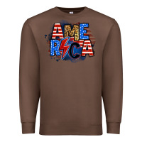 Chestnut america lightning bolt Premium Sweatshirt - Zillion Design Studio