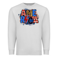 Dove Grey america lightning bolt Premium Sweatshirt - Zillion Design Studio